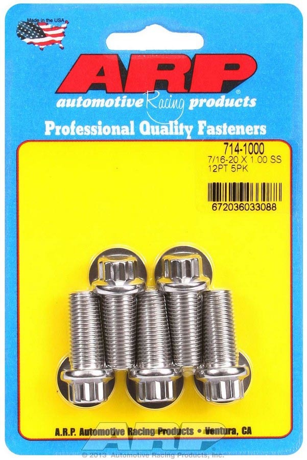 ARP S/S Bolt Kit – 12pt. (5) 7/16-20 x 1.000 714-1000