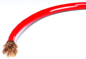 QUICKCAR RACING PRODUCTS Control Cable 8 Gauge Red 10ft 57-2401