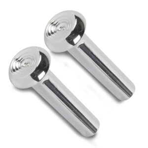 EDDIE MOTORSPORTS Door Lock Knob Pair Polished MS274-19P