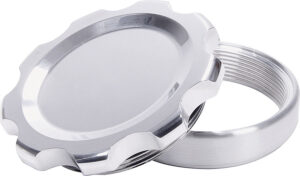 ALLSTAR PERFORMANCE Filler Cap Polished with Weld-In Steel Bung Large ALL36177