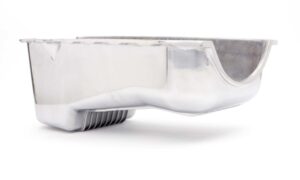 RACING POWER CO-PACKAGED 80-85 SBC Alum Stock Oil Pan Polished R8443