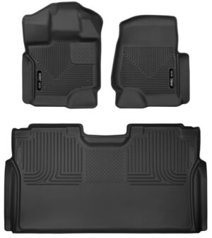 HUSKY LINERS Front & 2nd Seat Floor L iners X-act Contour 53498