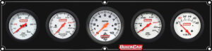 QUICKCAR RACING PRODUCTS Extreme 4-1 Panel w/Tach OP/WT/OT/VT Black 61-77573