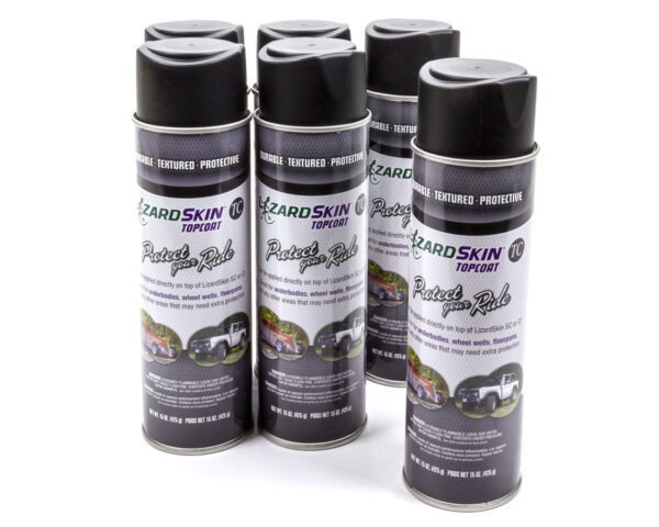 LIZARD SKIN Top Coat Coating Case 6 x 15oz Aerosol Cans 3010-6