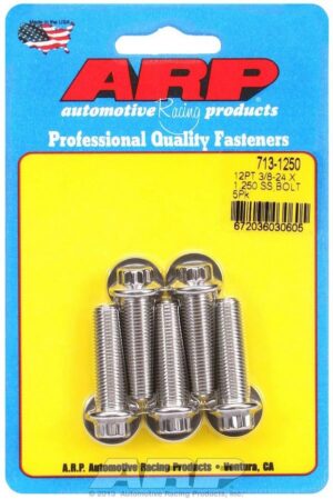 ARP S/S Bolt Kit – 12pt. (5) 3/8-24 x 1.250 713-1250