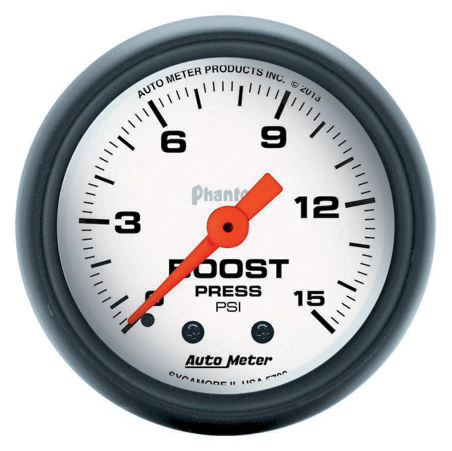 AUTOMETER 2-1/16 Phantom Boost Gauge 0-15psi 5702