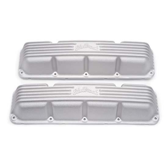 EDELBROCK Valve Cover Kit Classic Finned AMC/Jeep V8 67-91 41999
