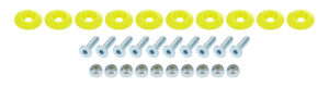 ALLSTAR PERFORMANCE Countersunk Bolt Kit Fluorescent Yellow 10pk ALL18688