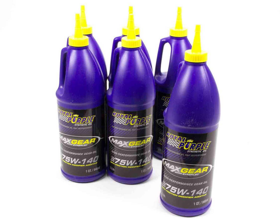 ROYAL PURPLE 75w140 Max Gear Oil Case 6×1 Quart 06301