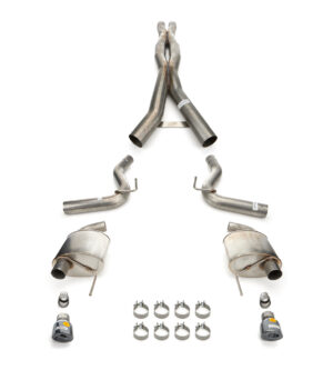 CORSA PERFORMANCE 24-  Mustang 5.0L Cat Back Exhaust 21250BLK