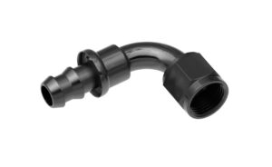 REDHORSE PERFORMANCE 4AN Push Lock Hose End s- Black 90 2090-04-2