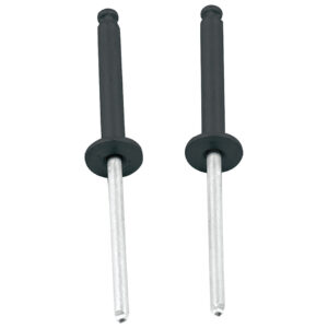 ALLSTAR PERFORMANCE 1/8in Alum Rivet Black 100pk Flange Type ALL18099