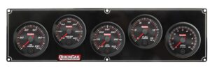 QUICKCAR RACING PRODUCTS Redline 4-1 Gauge Panel OP/WT/OT/FP w/2-5/8 Tach 69-4251