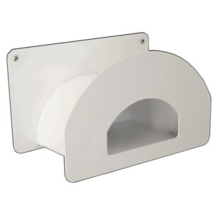 HEPFNER RACING PRODUCTS Air Hose Rack With Cubby White HRP6281-WHT