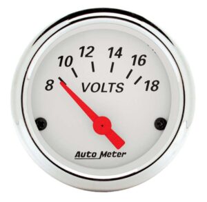 AUTOMETER Arctic White Voltmeter 1391