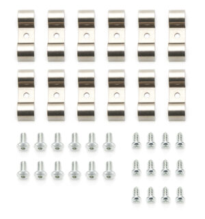 KEEP IT CLEAN 1/2in Stainless Steel Double Line Clamps 12Pk KICLC2500