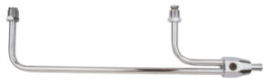TRANS-DAPT Chrome Fuel Line 9-5/16in 2197