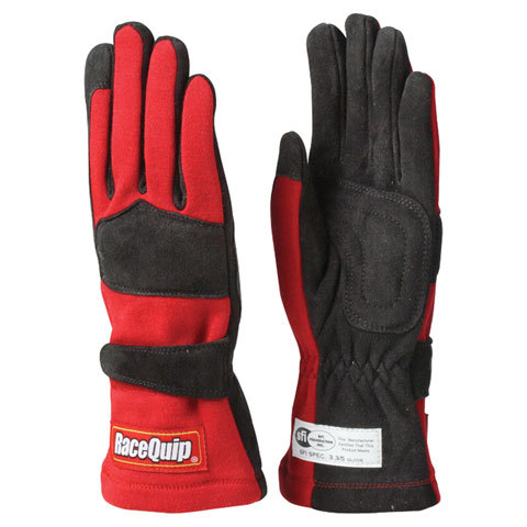 RACEQUIP Gloves Double Layer X-Large Red SFI 355016RQP
