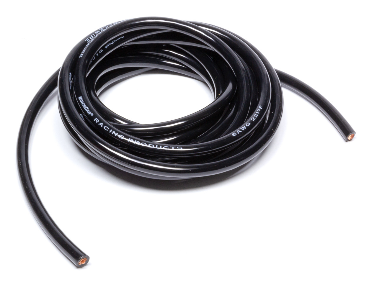 QUICKCAR RACING PRODUCTS Wire 8 Gauge Black 10ft 57-2501