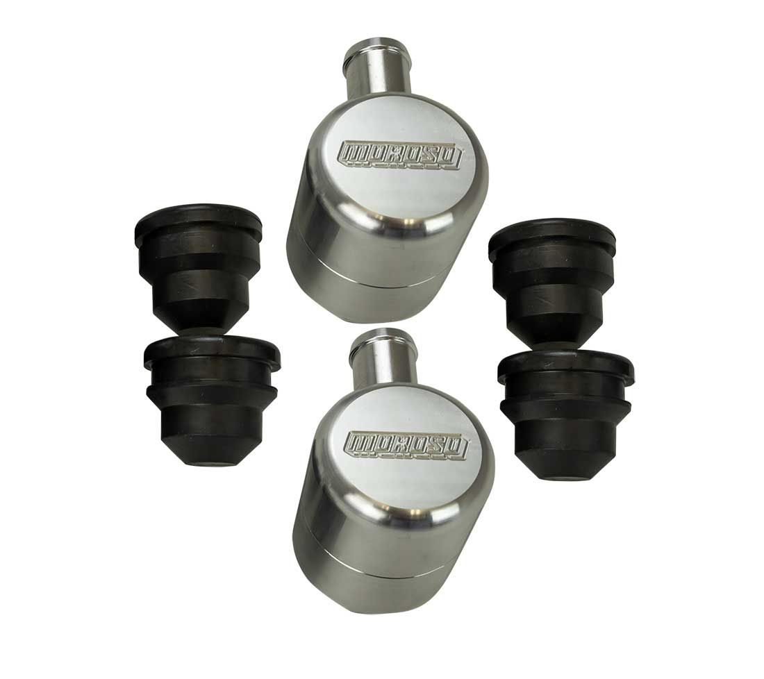 MOROSO Valve Cover Breather w/ Media for V/C w/1.2 Hole 68861