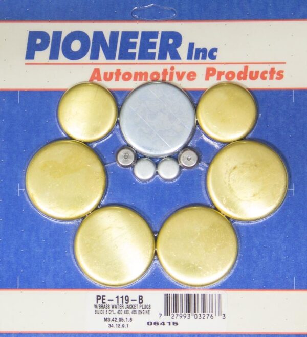 PIONEER Buick 400-455 Freeze Plug Kit – Brass PE-119-B