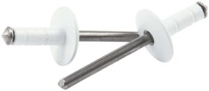 ALLSTAR PERFORMANCE Lg Hd Rivet White 250pk Multi Grip ALL18096
