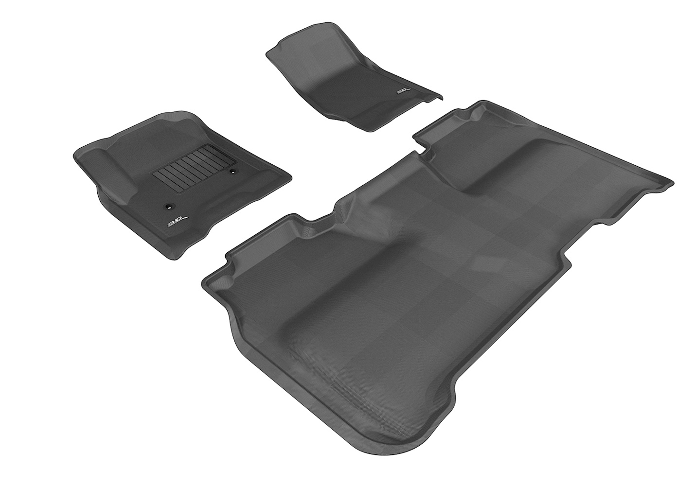 3D MAXPIDER GMC Sierra 15-19 Crew Ka gu Floor Liner 1&2nd Row L1GM01001509