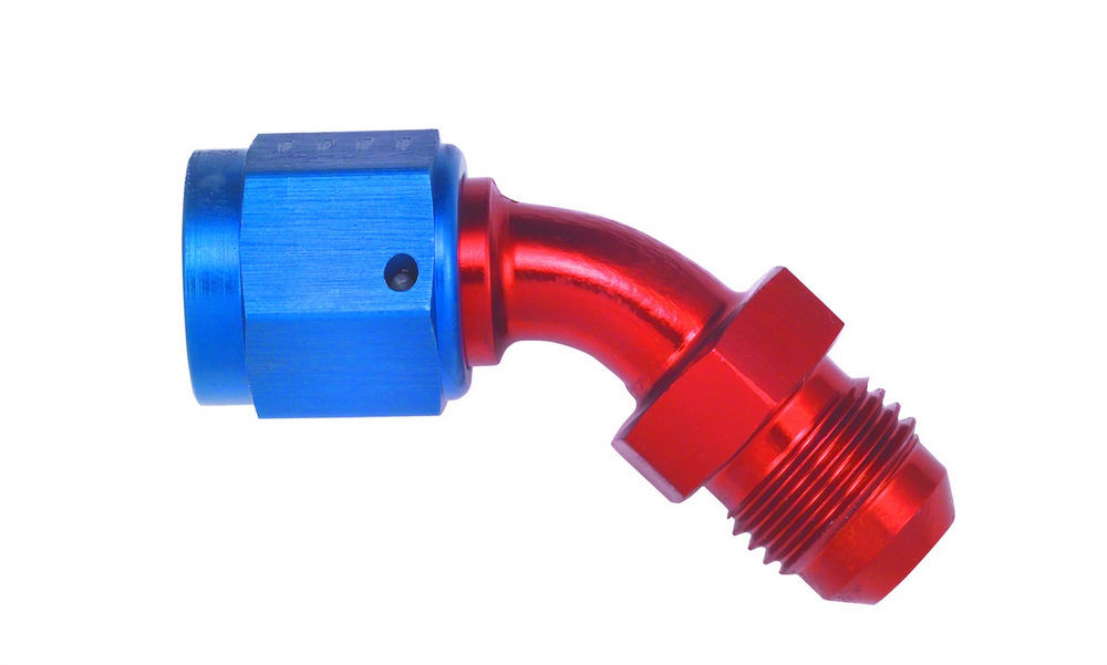 AEROQUIP #6 Male to #6 Female 45 Deg Swivel Fitting FCM3148