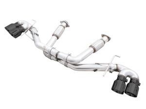 AWE TUNING C8 Corvette Exhaust Quad Black Tips 3020-43086