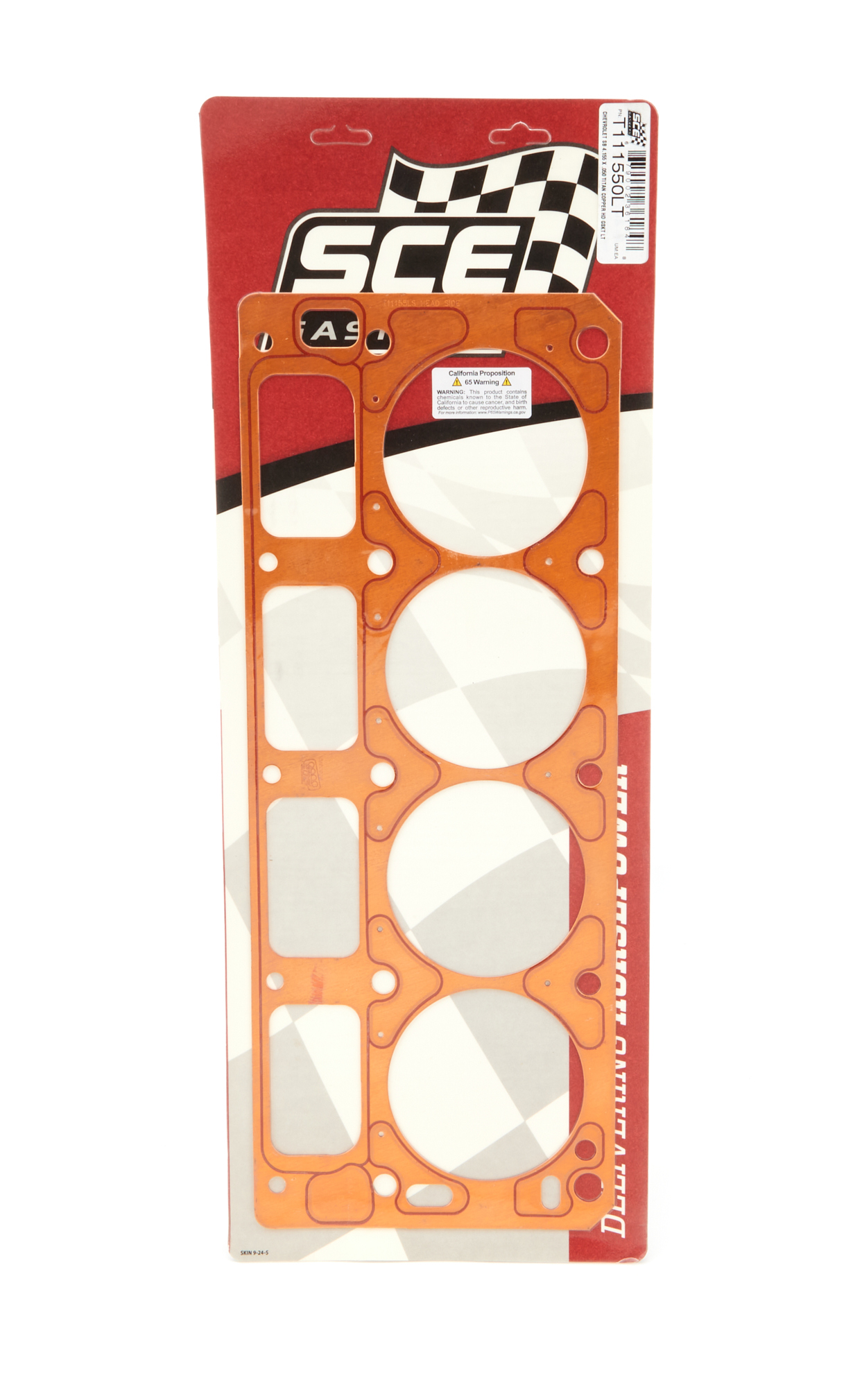 SCE GASKETS SBC Titan Copper Head Gasket 4.155 x .050 T111550LT