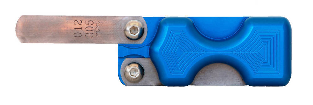 LSM RACING PRODUCTS Dual Feeler Gauge Holder – Blue FH-200BL (BLUE)