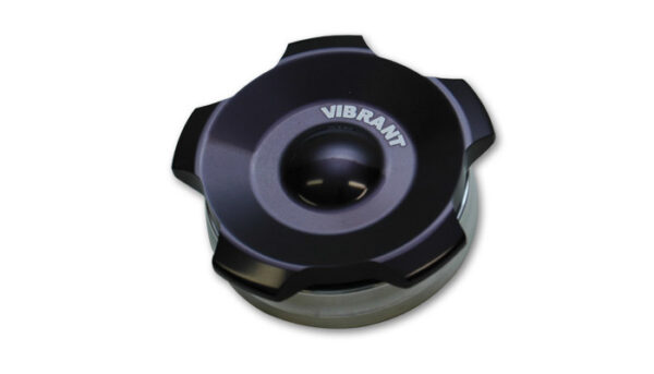 VIBRANT PERFORMANCE Black Alum Fill Cap w/ Alum Weld Bung 2-3/4in 11295