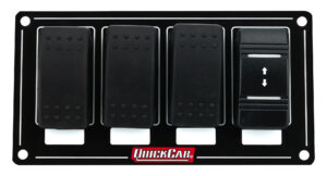 QUICKCAR RACING PRODUCTS Switch Panel Rocker Winch w/ 3 Assessory 52-870