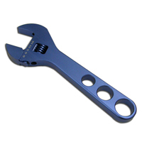 RACING POWER CO-PACKAGED 8In Adjustable Aluminum Wrench Blue R6205