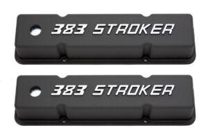RACING POWER CO-PACKAGED Small Block Chevy Tall Valve Covers 383 Stroker R7617