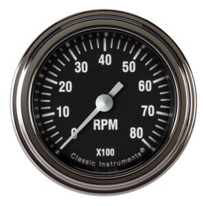CLASSIC INSTRUMENTS Hot Rod Tachometer 2-1/8 Full Sweep HR183SLF