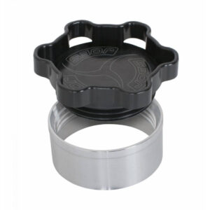 JOES RACING PRODUCTS Filler Cap with Weld-In Bung Alum  2in ID Black 37402