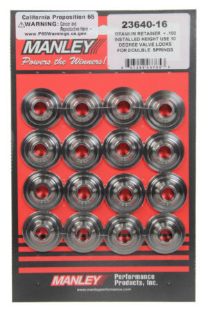 MANLEY 10 Deg Titanium Retainer +.100 23640-16