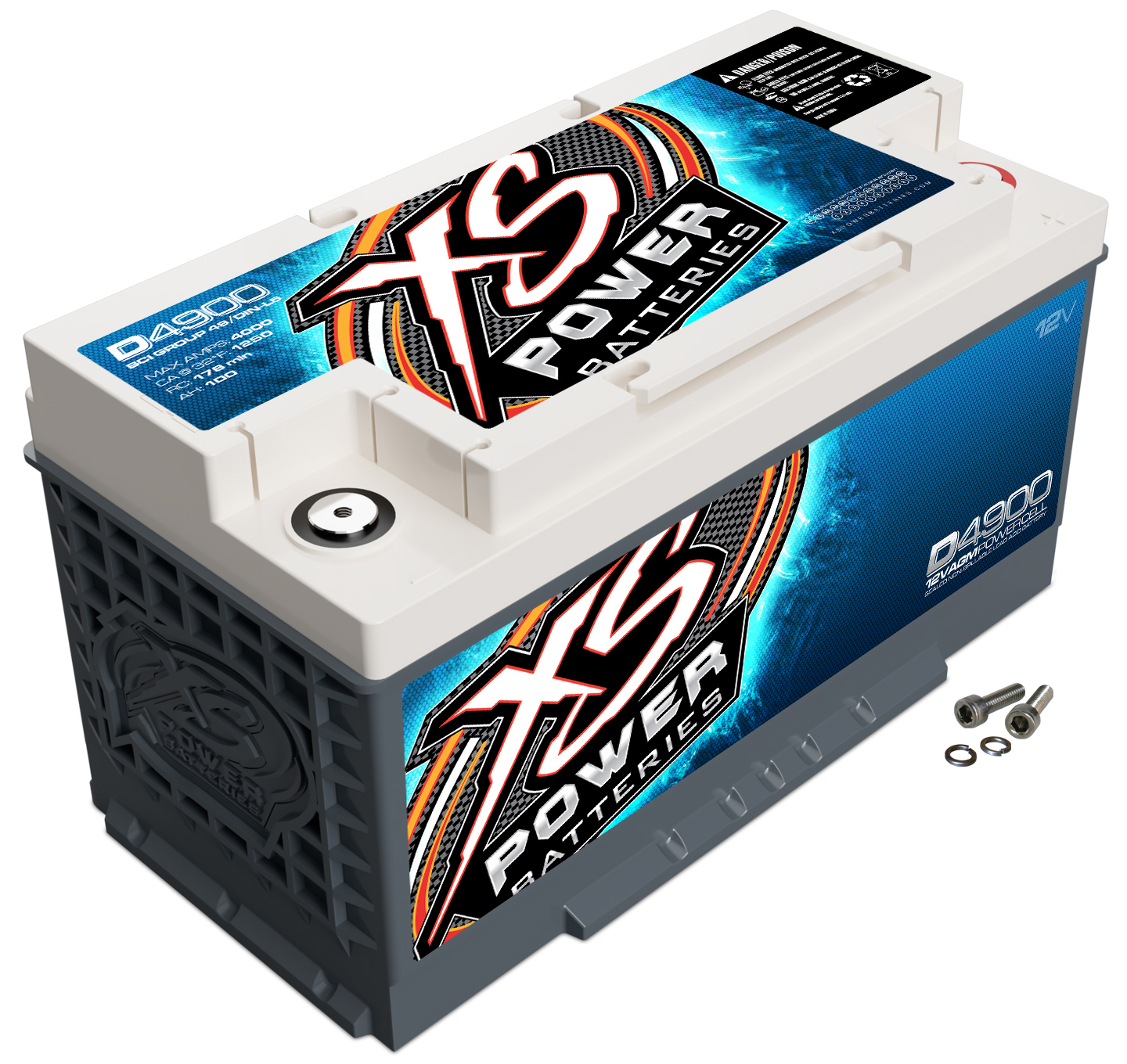 XS POWER BATTERY XS Power AGM Battery 12 Volt 1250A CA D4900