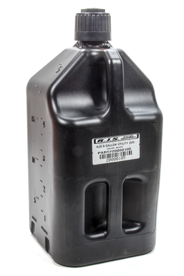 RJS SAFETY Utility Jug 5 Gallon Black 20000105