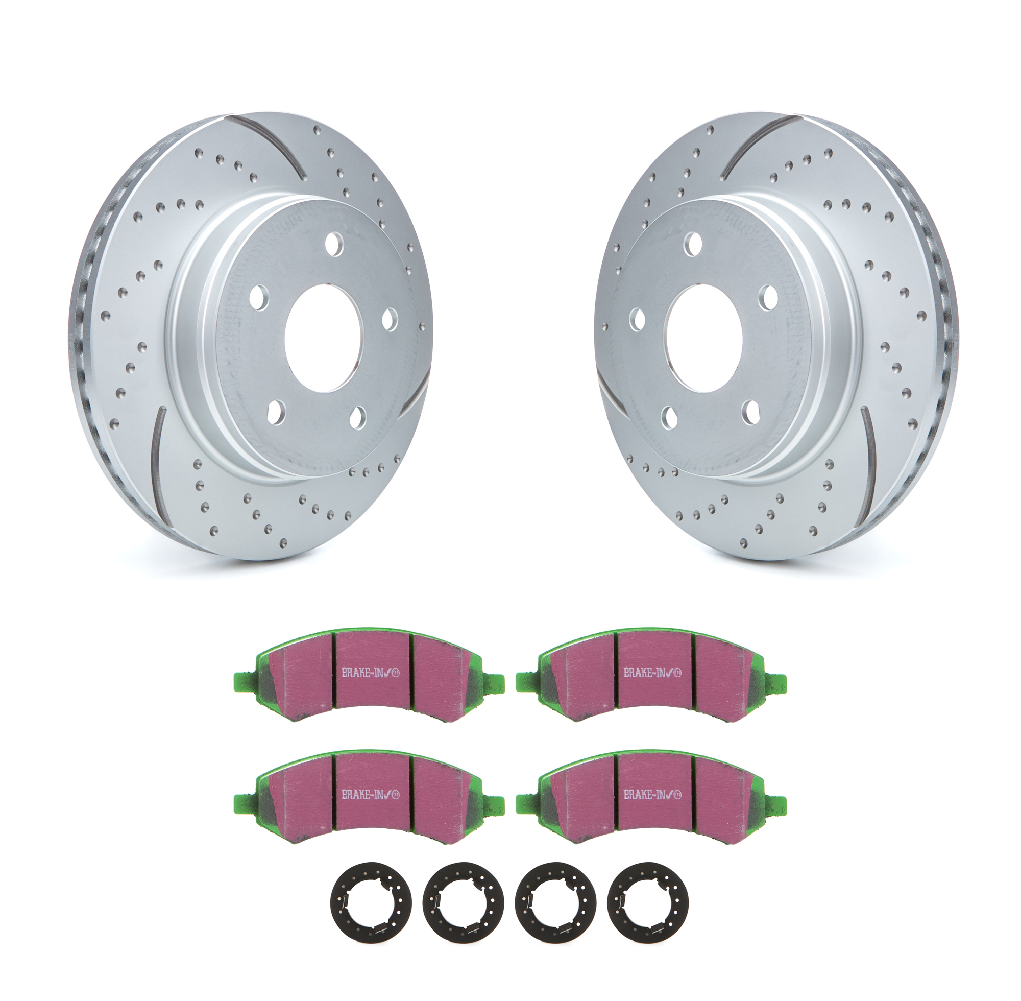 EBC BRAKES USA INC Brake Rotor & Pad Kit Greenstuff Durango S3KF1153