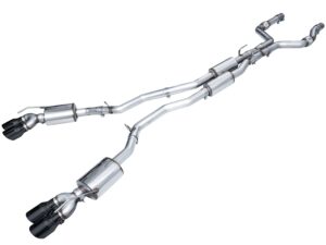 AWE TUNING Explorer ST Exhaust Dual Exh Quad Black Tips 3015-43625
