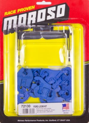 MOROSO SBF Spark Plug Wire Loom Kit – Blue 72130