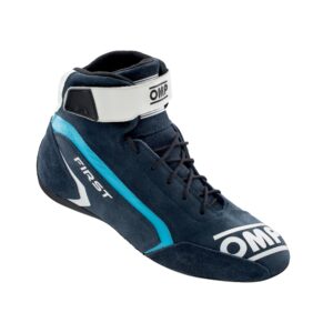 OMP RACING, INC. FIRST SHOES my2021 BLUE/ CYAN TG. 42 FIA 8856-201 IC0-0824-A01-242-42