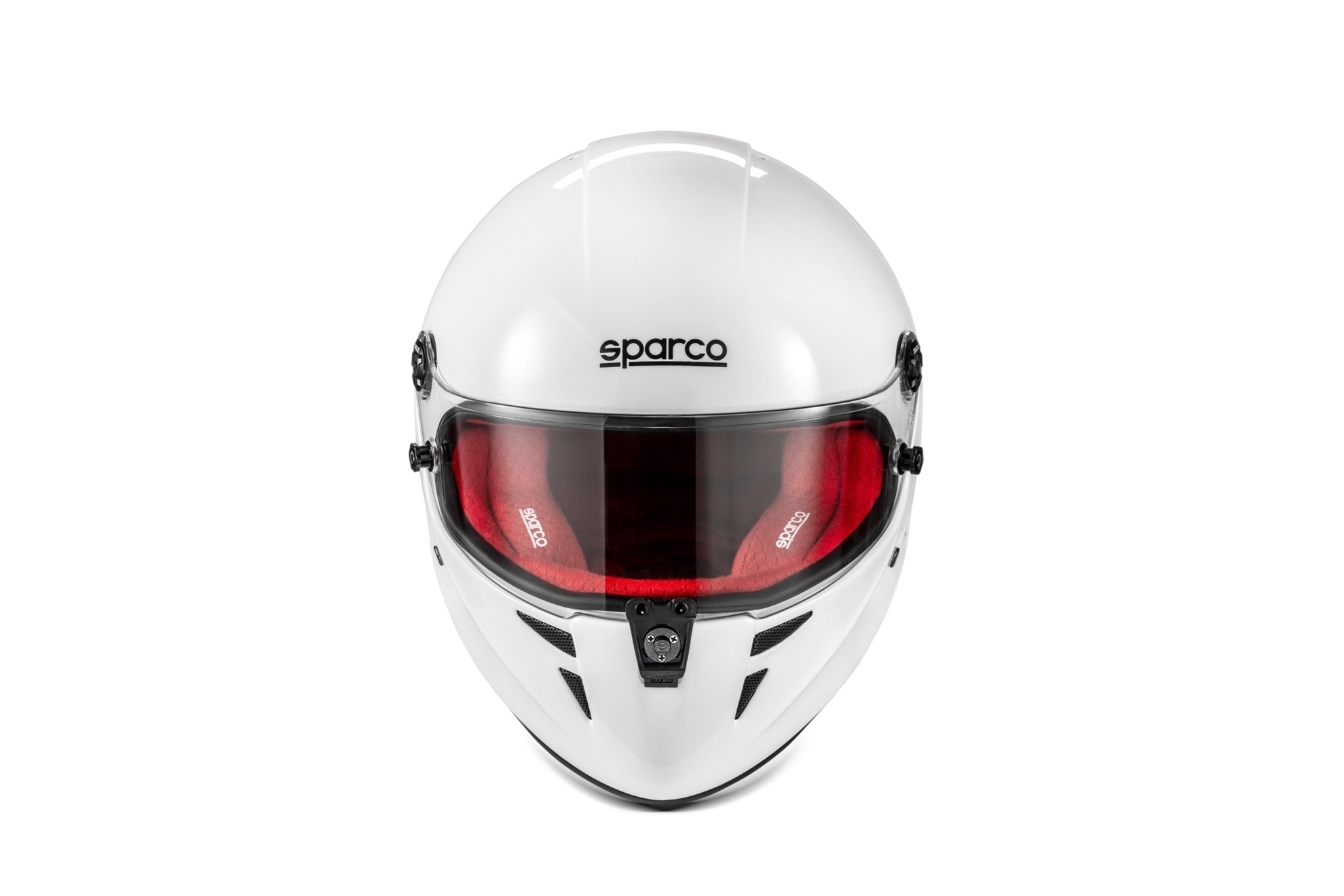 SPARCO Helmet Stealth Medium / Large White Red SA2025 BRH0007B0W090ML