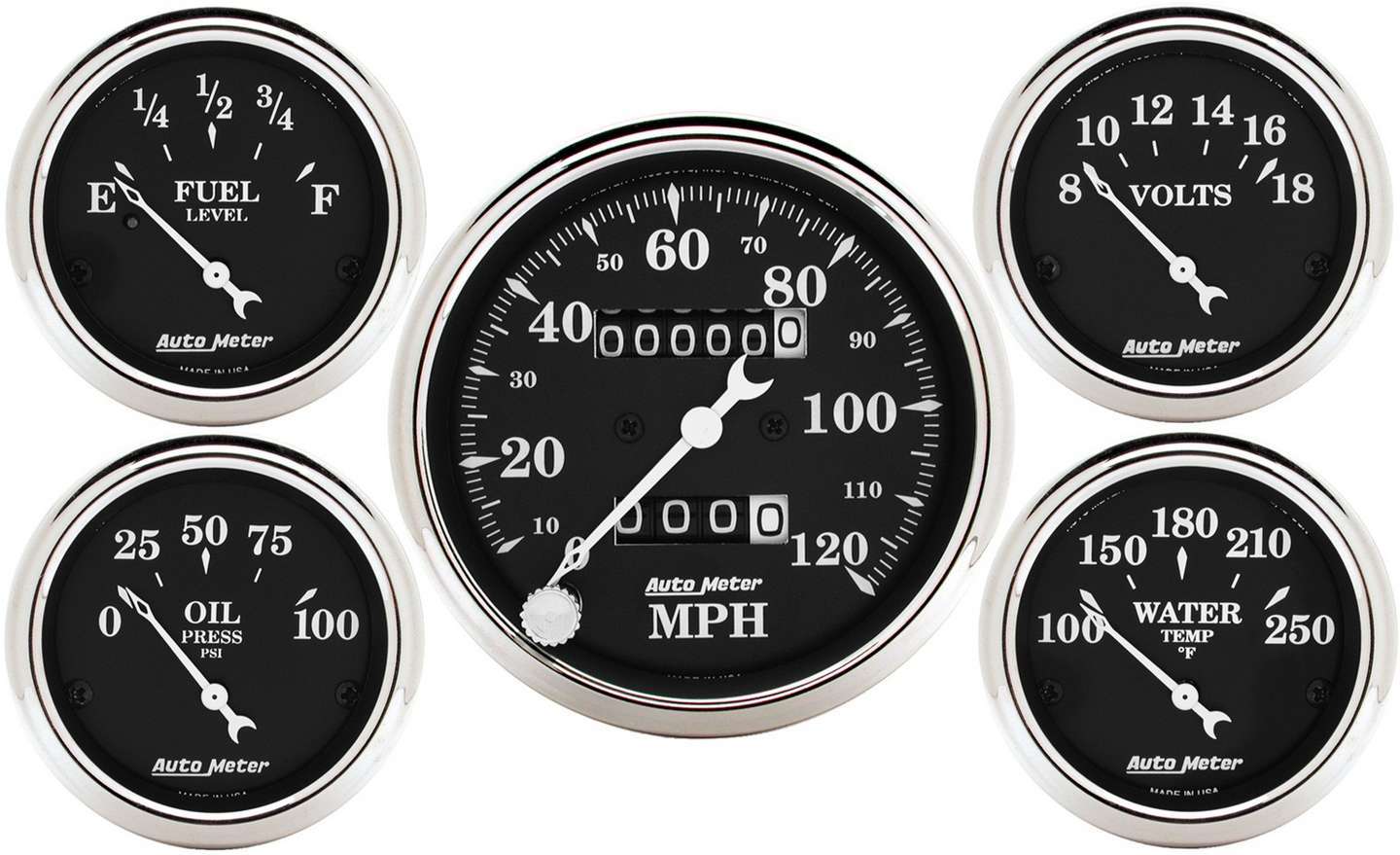 AUTOMETER O/T/B 5-Piece Gauge Kit 1708