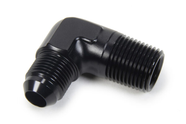 TRIPLE X RACE COMPONENTS AN to NPT 90 Degree #8 x 1/2 HF-99084BLK