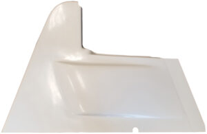 TRIPLE X RACE COMPONENTS Right Arm Guard Wedge Style For WoO Bars White TXRSC-BW-1956