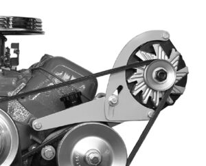 ALAN GROVE COMPONENTS BBC LWP Drivers Side Alt Bracket Lo-Pro 222L