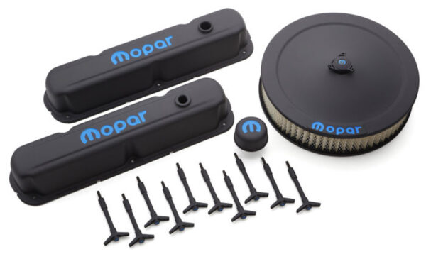 PROFORM Engine Dress-Up Kit Blac k Crinkle w/Blue MOPAR 440-758